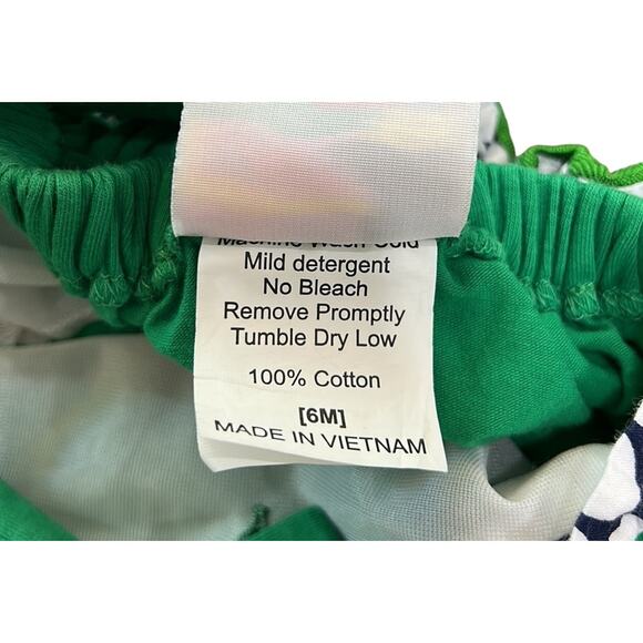 Banana Split Kids Green Whale Polka Dot Onesie size 6 months - Picture 6 of 6